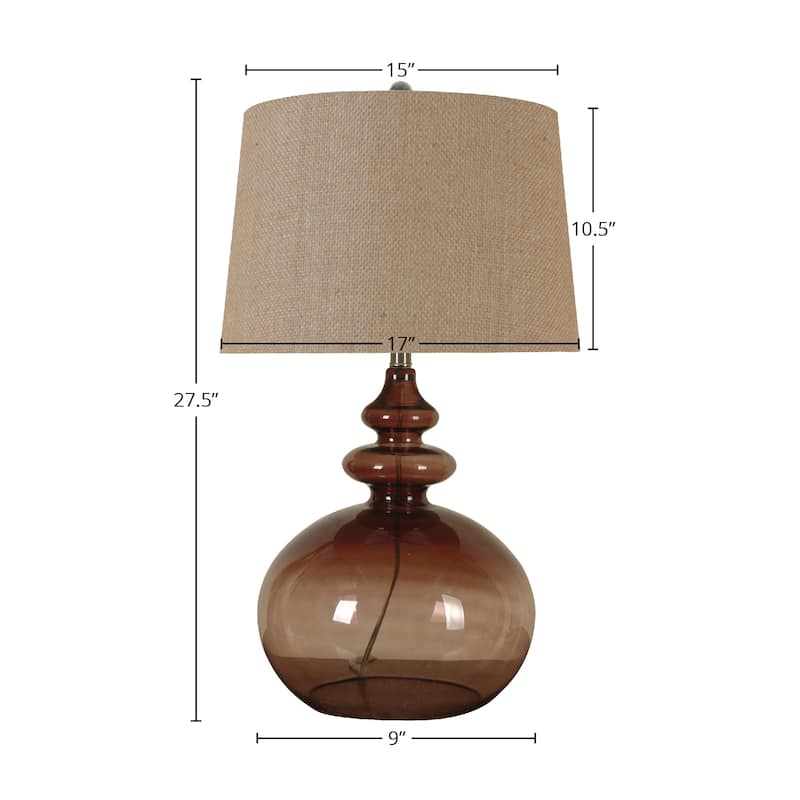 Glass Table Lamp (Set of 2)