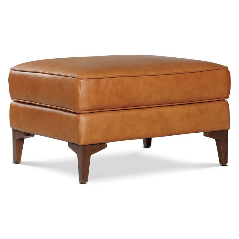 Poly & Bark Essex Genuine Italian Leather Rectangular Ottoman