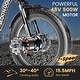 preview thumbnail 33 of 34, DoCred 20"x4" Fat Tire Electric Tricycle, 48V 500W with 7 Speed Ebike