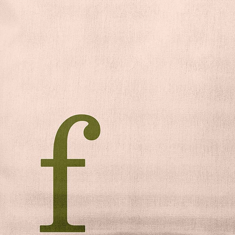 Modern Monogram Indoor/Outdoor Throw Pillow-F