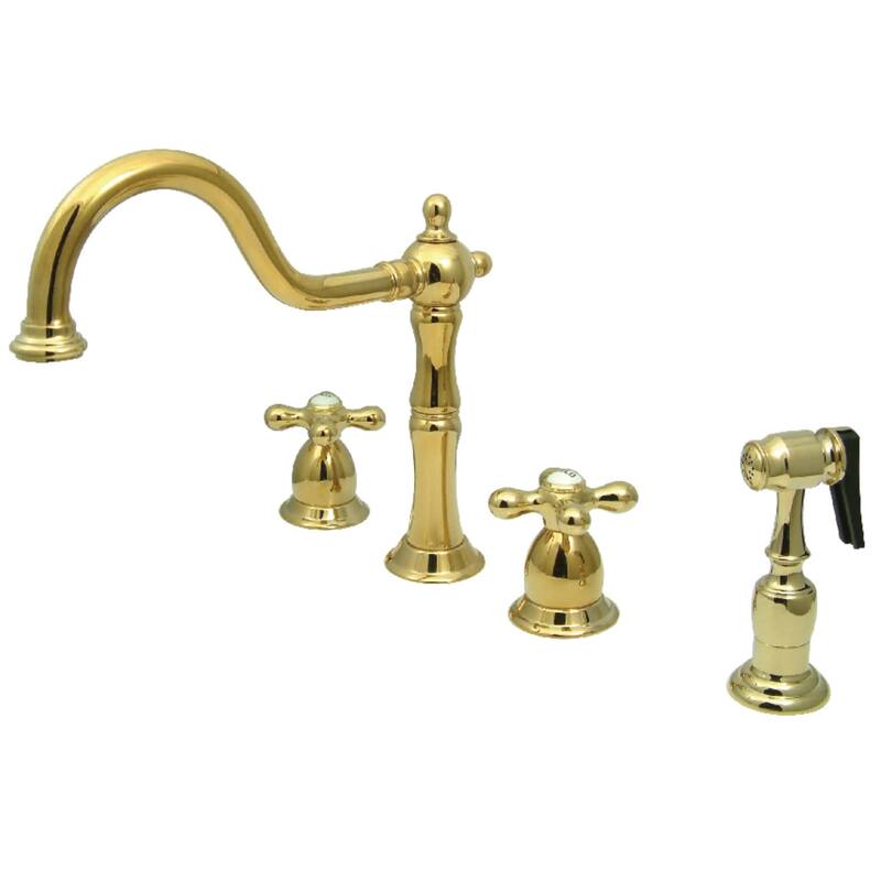 Kingston Brass Heritage 1.8 GPM Widespread Kitchen Faucet - Includes
