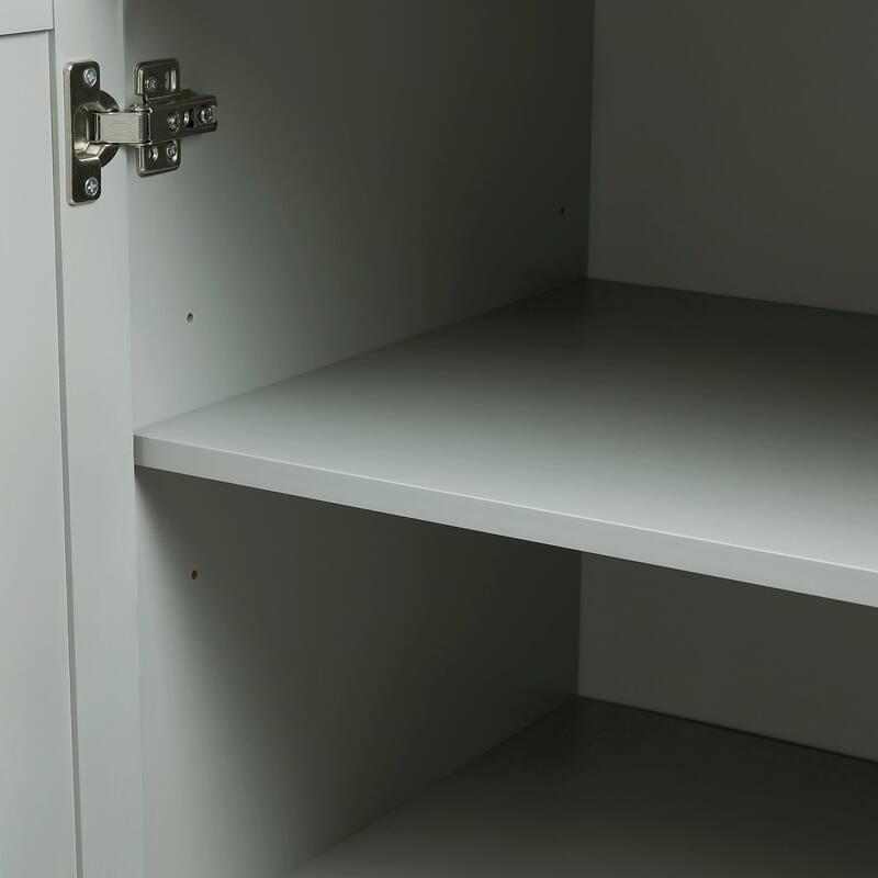 Tall and Wide Storage Cabinet with Doors and Three Drawers