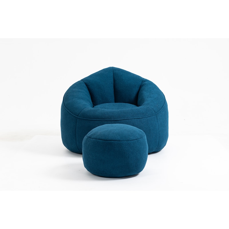 High Pressure Bean Bag Chair With Footrest