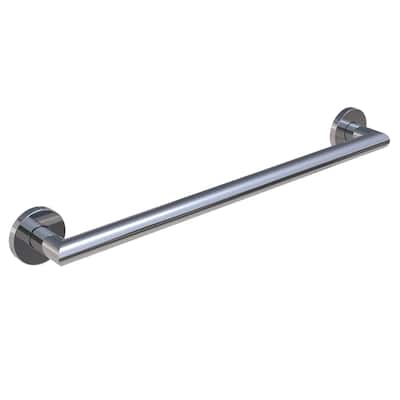 Keeney GB2024-24PC Architectural Grab Bar 1.25 Dia x 24 in., Polished Chrome