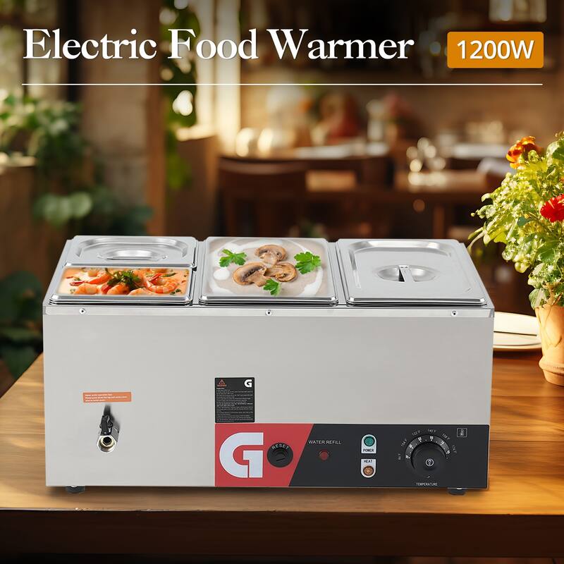 4/5-Pan Electric Commercial Food Warmer for Buffet