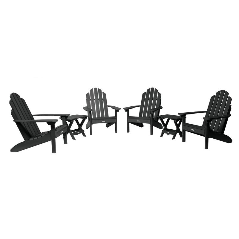 HIGHWOOD 6-Piece Adirondack Seating Set - Black