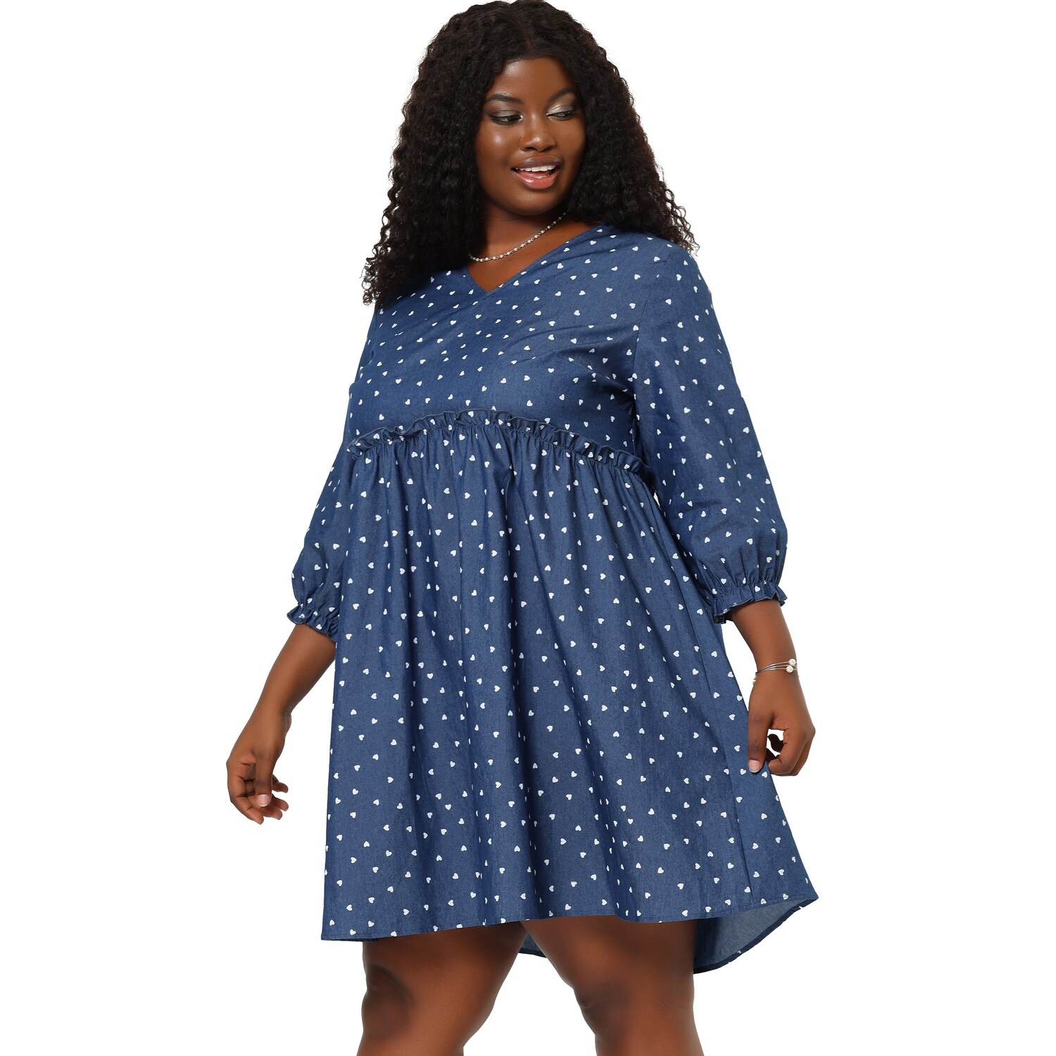 chambray dress plus size