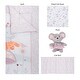 preview thumbnail 3 of 6, Dancing Mouse 4 Piece Crib Bedding Set