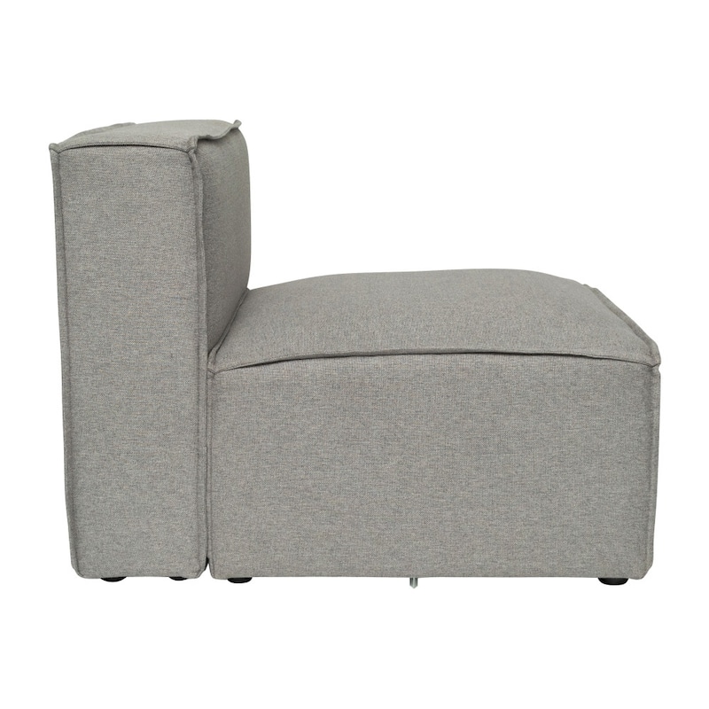 Contemporary Modular Sectional Sofa Armless Middle Chair - 36.75"D x 28.25"W x 28"H