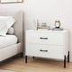 preview thumbnail 4 of 7, Gymax 2-Drawer Dresser w/Metal Legs & Handles Drawers & Anti-Tipping