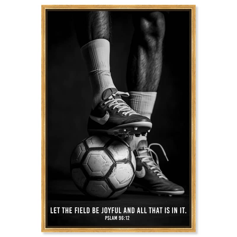 Let the Field be Joyful Canvas by Art Remedy - 16" x 24" - Gold