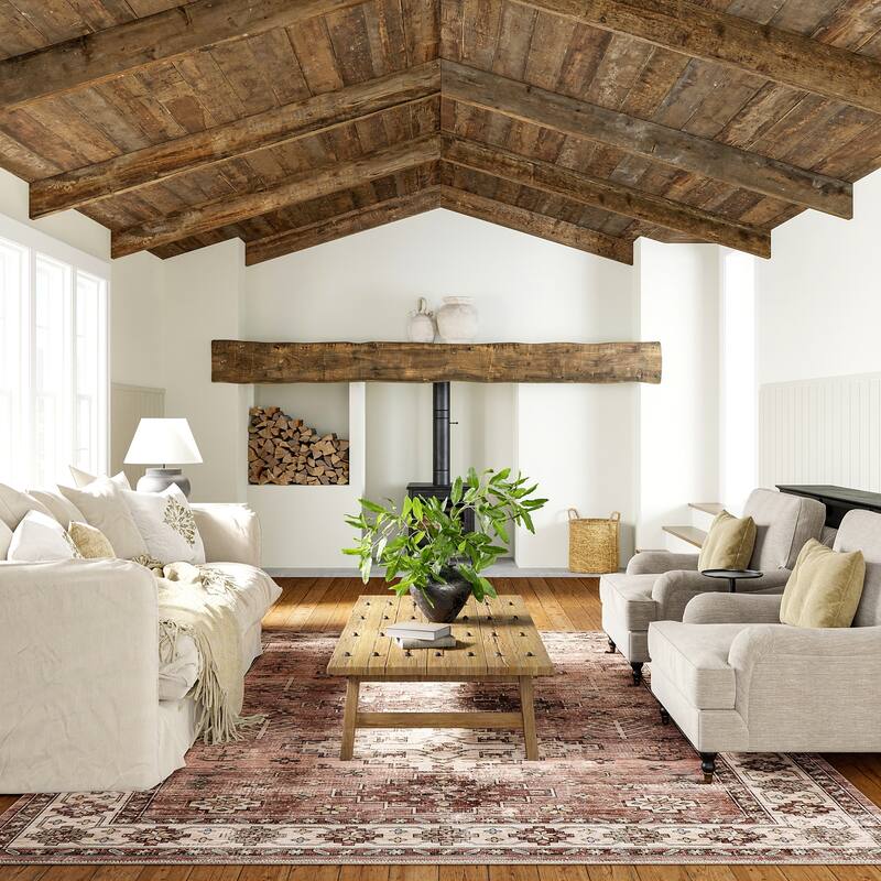 Barbary Distressed Machine Washable Area Rug