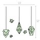 preview thumbnail 8 of 6, Walplus Glow in Dark Geometric Lamps Wall Sticker Modern Home Decor