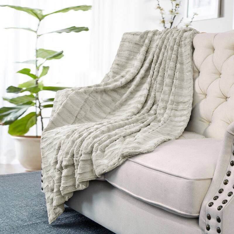 Saga Double Sided FauxFur Throw