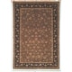 preview thumbnail 3 of 2, SAFAVIEH Couture Hand-knotted Tabriz Floral Elfrun Traditional Oriental Wool Rug with Fringe 4' x 6' - Dark Camel/Palm - Rectangle