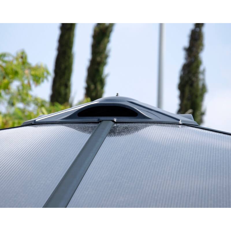 Palermo 12 ft. x 12 ft. Gray/Bronze Outdoor Gazebo