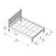 preview thumbnail 16 of 21, Max & Lily Farmhouse Full Platform Bed with Plank Headboard