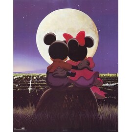 Mickey & Minnie: Moonlight'' by Walt Disney Walt Disney Art Print