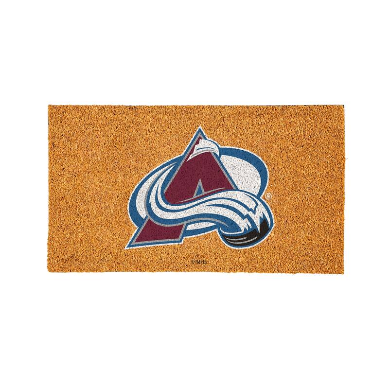 Coir Door Mat, 16"x 28", Colorado Avalanche - 28" x 16"