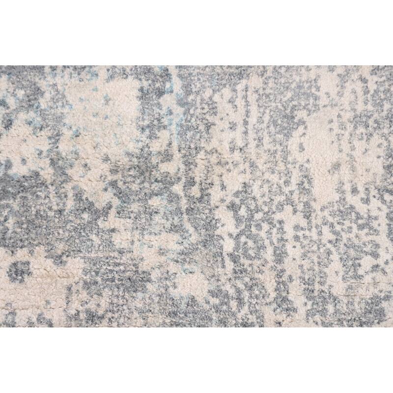 All-Over Abstract Indian Foyer Rug Handmade Wool Carpet - 3'0"x 5'5"