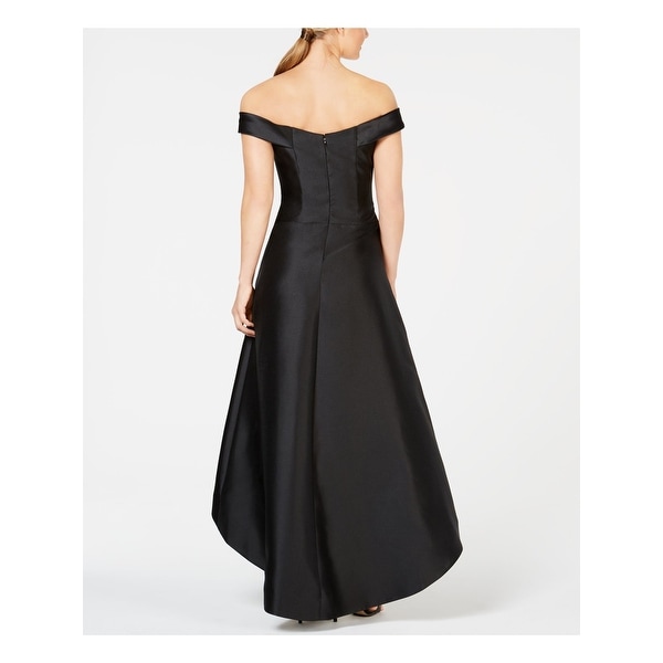 calvin klein off the shoulder high low dress