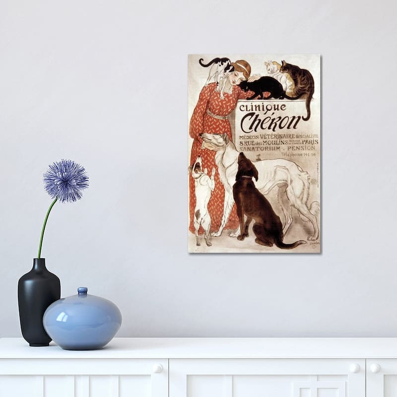 iCanvas "French Veterinary Clinic." by Theophile Alexandre Steinlen Canvas Print - 18x12x1.5