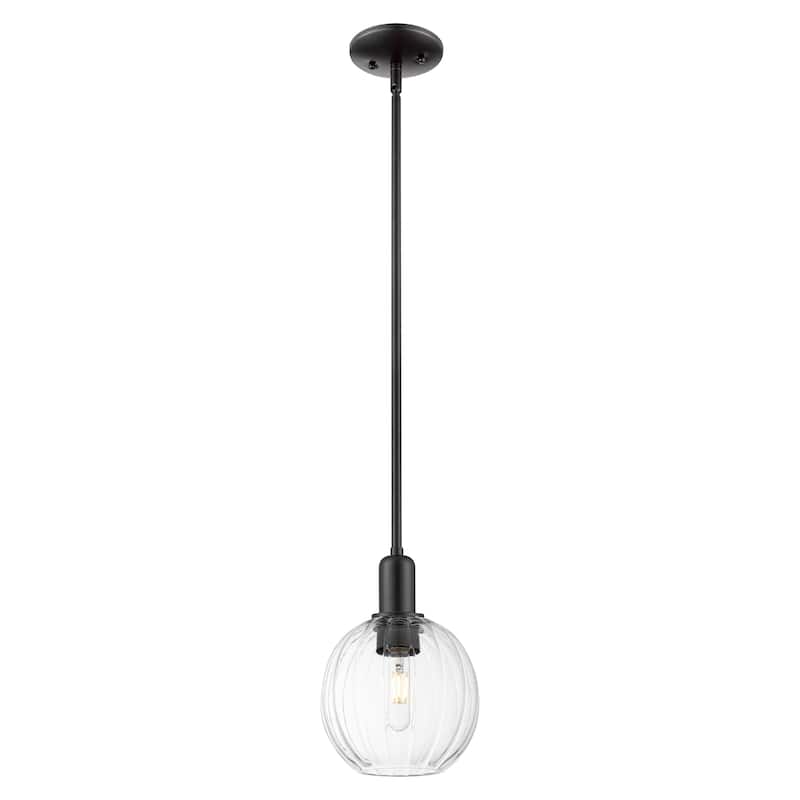Innovations Lighting Downtown Urban - Preston - 1 Light 7" Globe Shade Stem Hung Mini Pendant