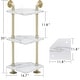 preview thumbnail 20 of 18, ivinta Corner Bookshelf with Storage, Wall Mount Pipe Open Shelves for Corner