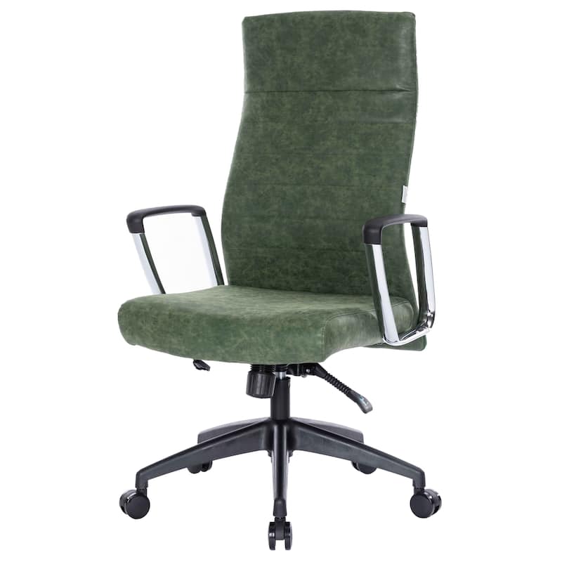 Hilton Modern High Back Ergonomic Leather Office Chair with Adjustable Height, Swivel, and Tilt for Conference or Executive Desk