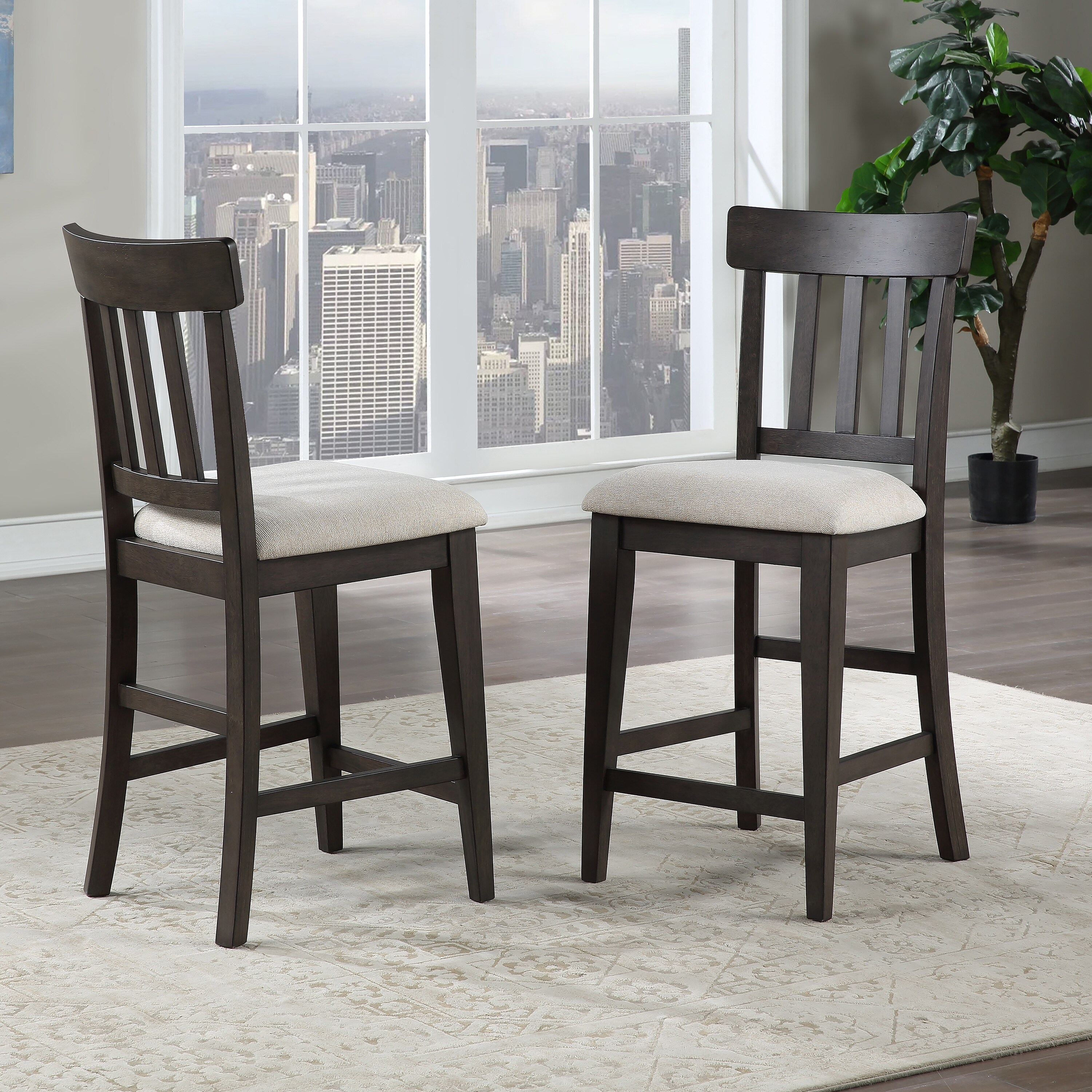 Cloth counter height 2025 chairs