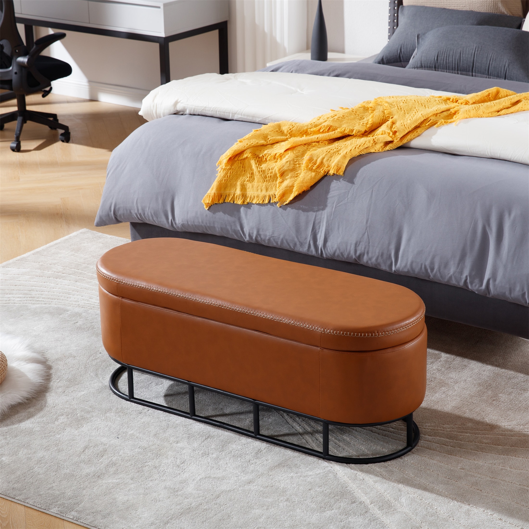 Leather Storage Benches Bed Bath Beyond