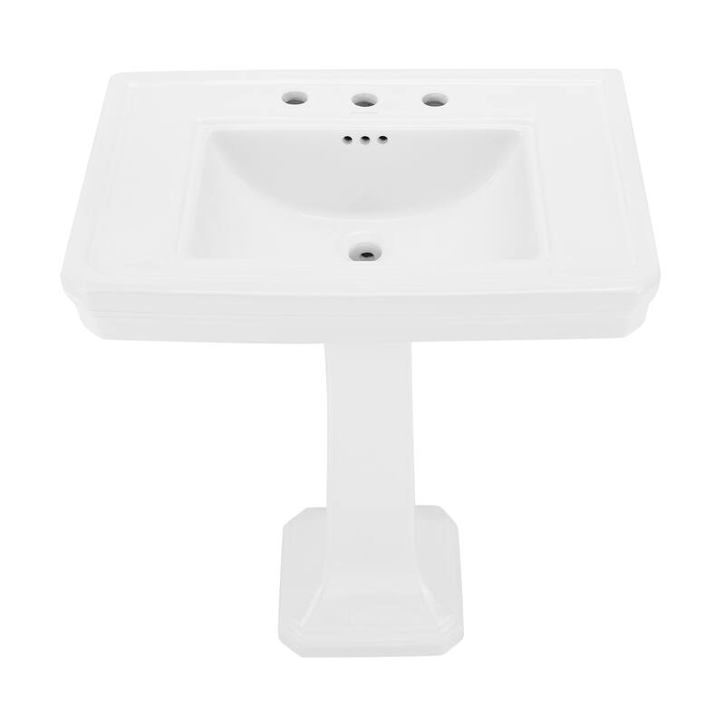 Lausanne Two-Piece Pedestal Sink - 66.73" x 30.71" 42.13" - 66.73" x 30.71" 42.13" - White