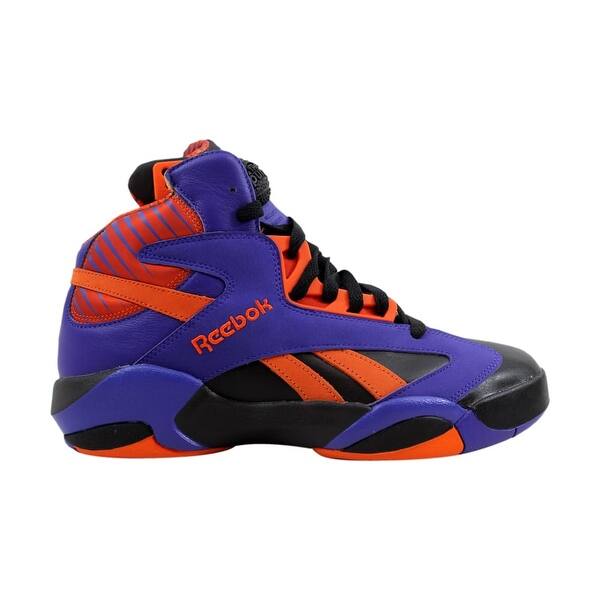 Shop Reebok Men S Shaq Attaq Black Purple Orange Big Shaqtus