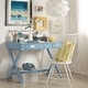 preview thumbnail 10 of 26, Kenton X Base Wood Accent Campaign Writing Desk iNSPIRE Q Modern