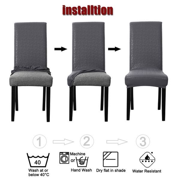 Shop Unique Bargains Dining Room Stretch Artificial Pu Chair