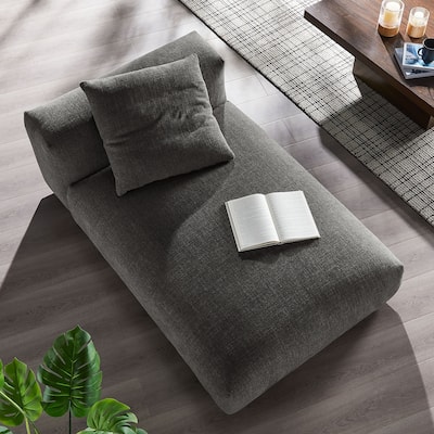 Solace Modular Upholstered Fabric Armless Chaise Lounge