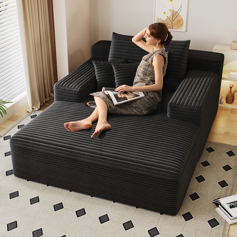 Oversized Upholstered Sofa Bed