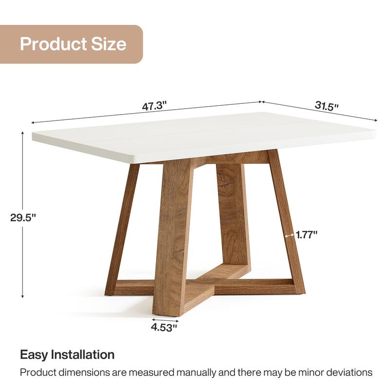 47-Inch Dining Table for 4 People
