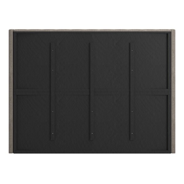 Naples Wingback Button Tufted Tall Headboard Bed by iNSPIRE Q