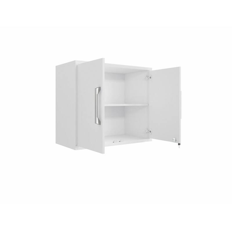 Manhattan Comfort Eiffel Floating Garage Storage Cabinet with Lock and Key