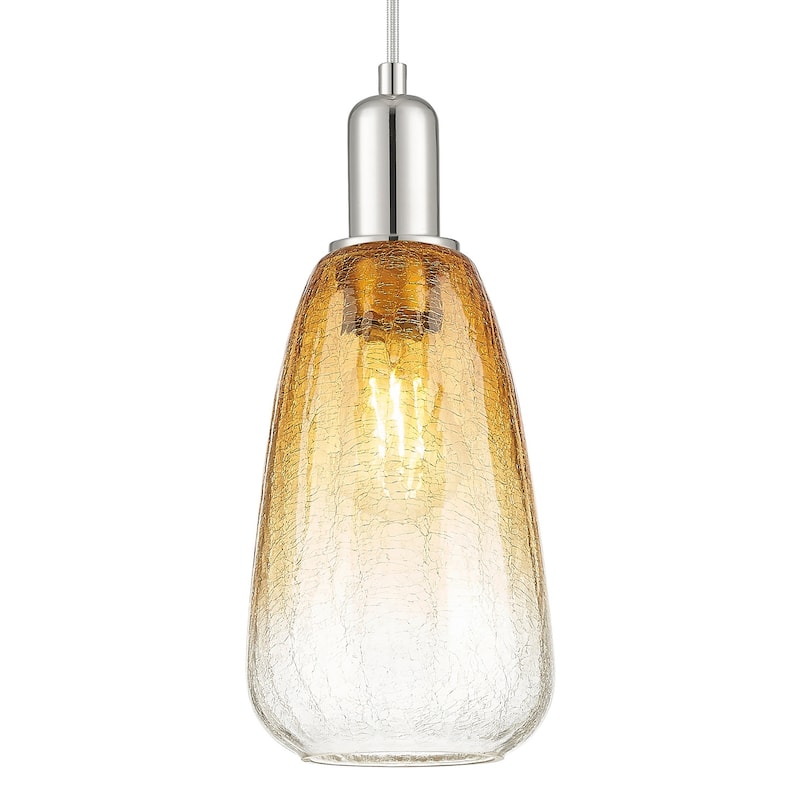 Innovations Lighting 716-1P-G480-6AM Brookhaven Almond 6" Wide Cord - Polished Nickel