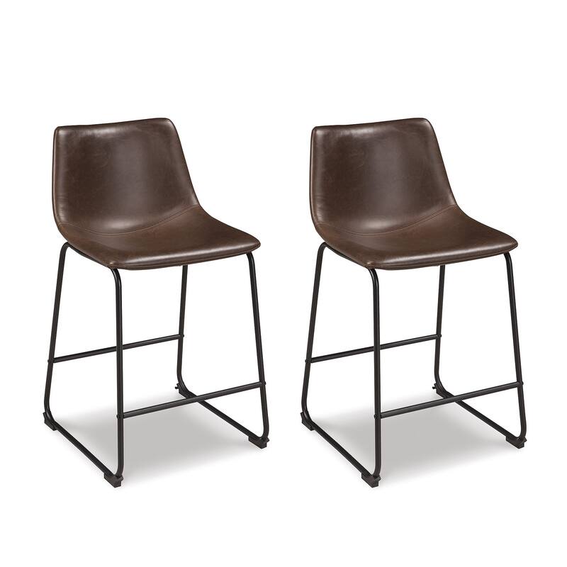 Signature Design by Ashley Centiar Counter Height Bar Stools (Set of 2)