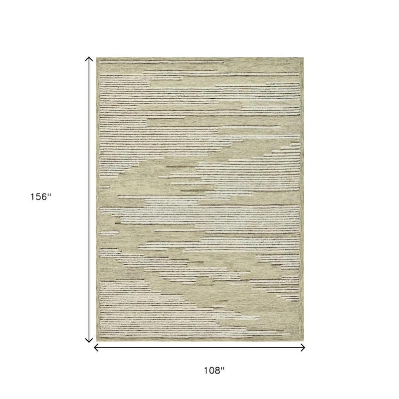 HomeRoots Geometric Lodge Rectangle Area Rug