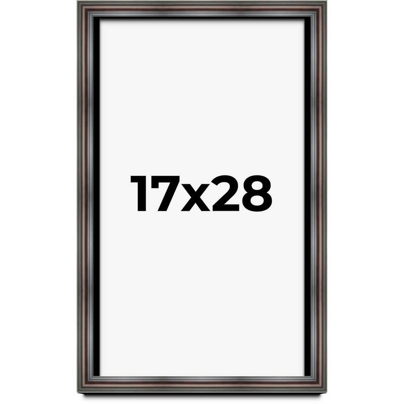17x28 Shadow Box Frame Brown Cherry | 2.625 Inches Deep Pine Wood