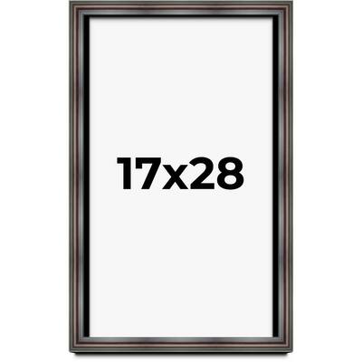 17x28 Shadow Box Frame Brown Cherry | 2.625 Inches Deep Pine Wood