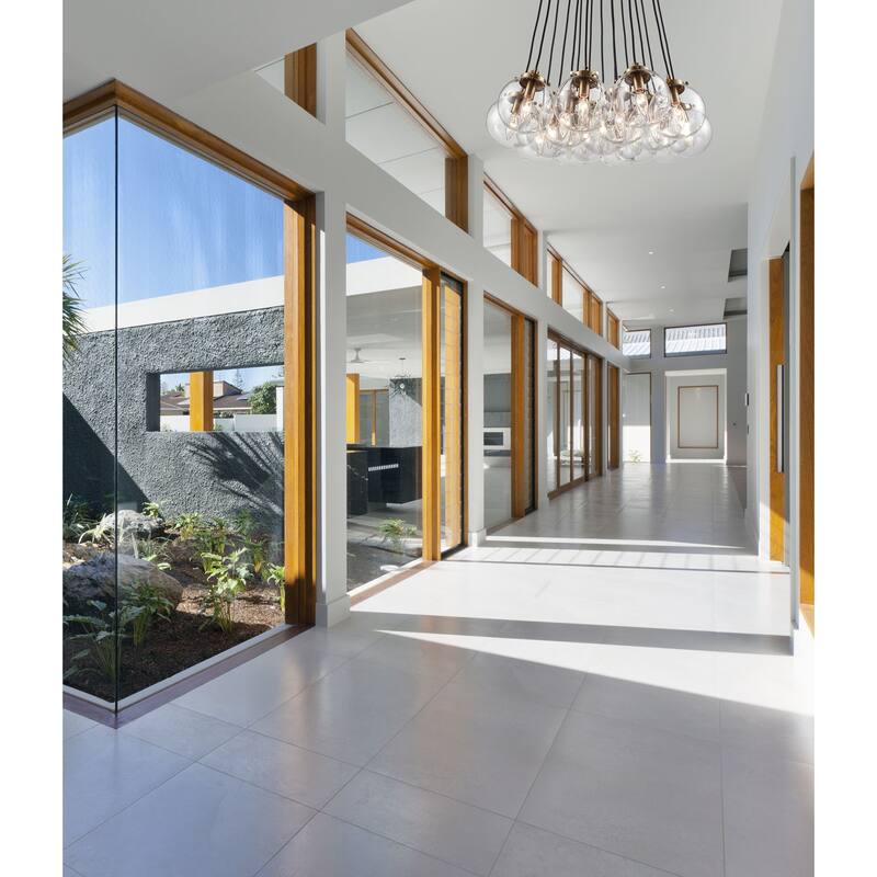 Boudreaux 28-inch Wide 6-Light Chandelier in Matte Black with Antique Gold