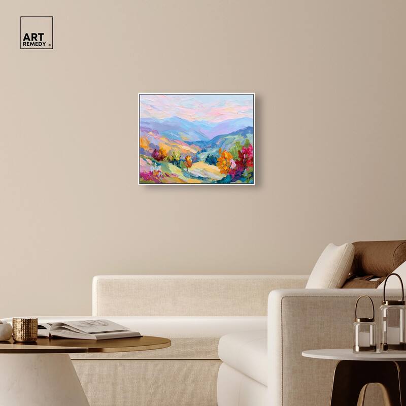 Colorful Valley I Canvas by Art Remedy