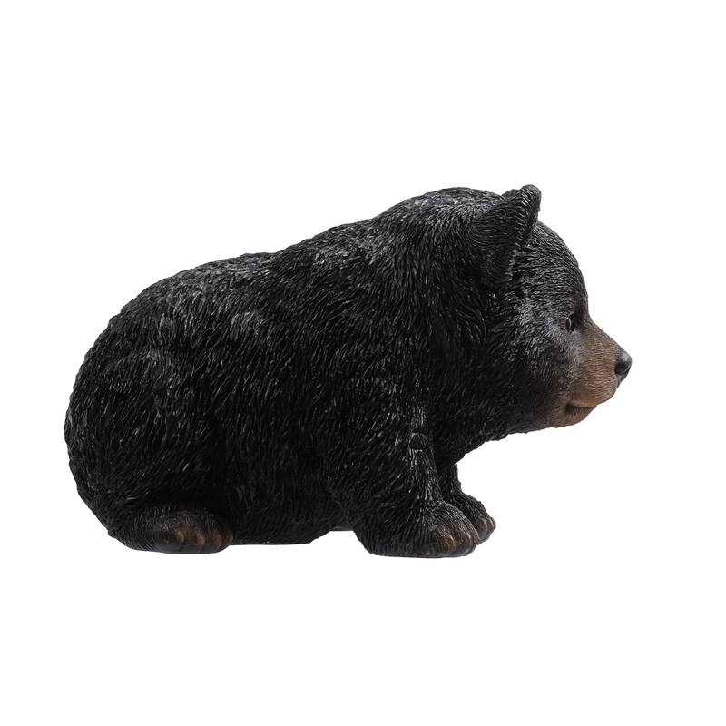 Crawling Baby Bear Outdoor Garden Statue - 10"