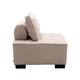 Accent Sofa Living Room Ottoman & Lazy Chair Polyester Fabric Upholstered Sofa with Solid Wood Legs