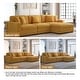 preview thumbnail 95 of 132, 118" W Corduroy L-shape Modular Sectional Sofa with Pillows